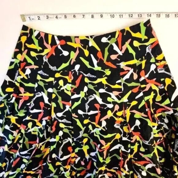 Liz Claiborne Pleated Cotton A-line Skirt Size 6 - Picture 5 of 5